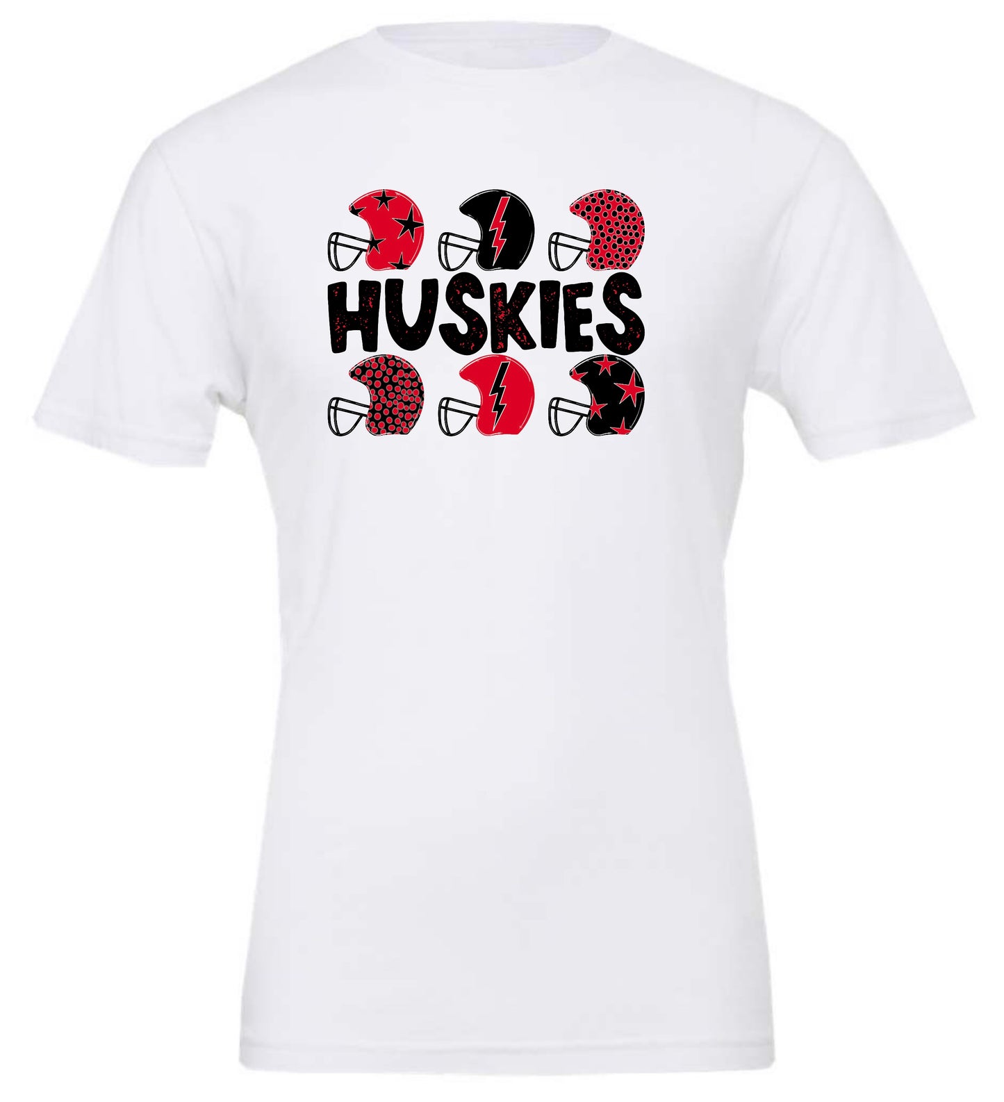 Husky football tee white